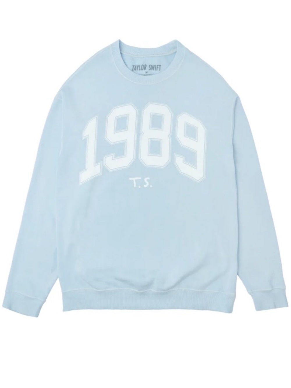 Taylor Swift Light Blue 1989 Crewneck Sweater